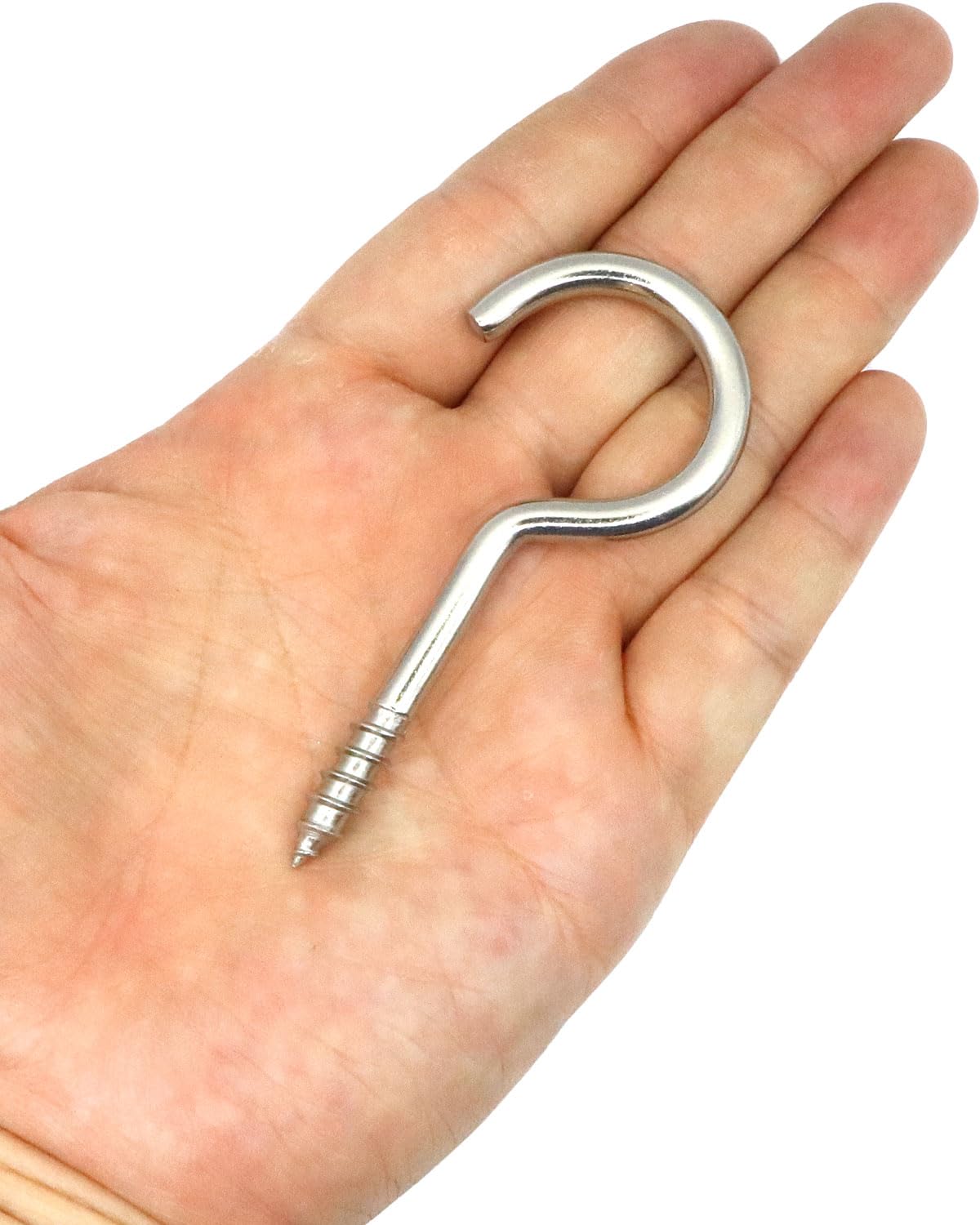 IMSCREWS 3-1/8" Screws in Hooks - 304 Stainless Steel Screw Eyes (20-Pack) for Hammock Stands, Indoor Ceilings, and Outdoor Use - image 6