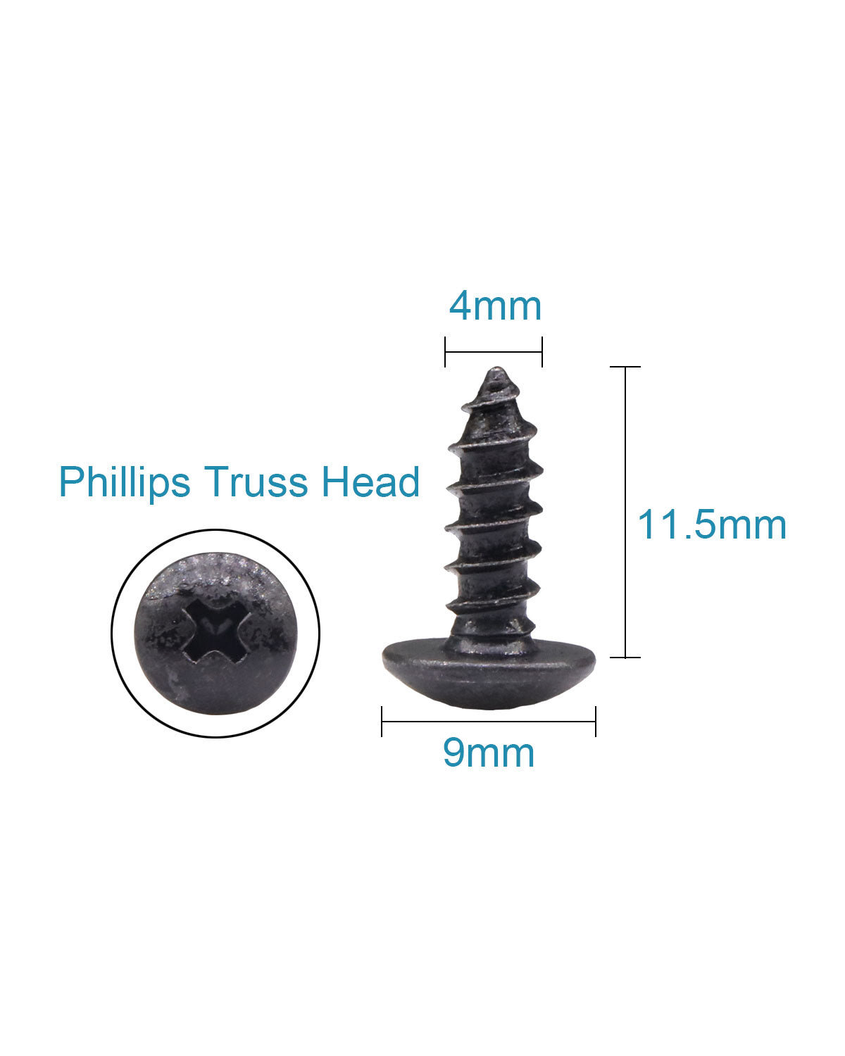 IMScrews 150 шт. # 8 x 1/2 дюйма шурупы для фермы Phillips с черным оксидным покрытием