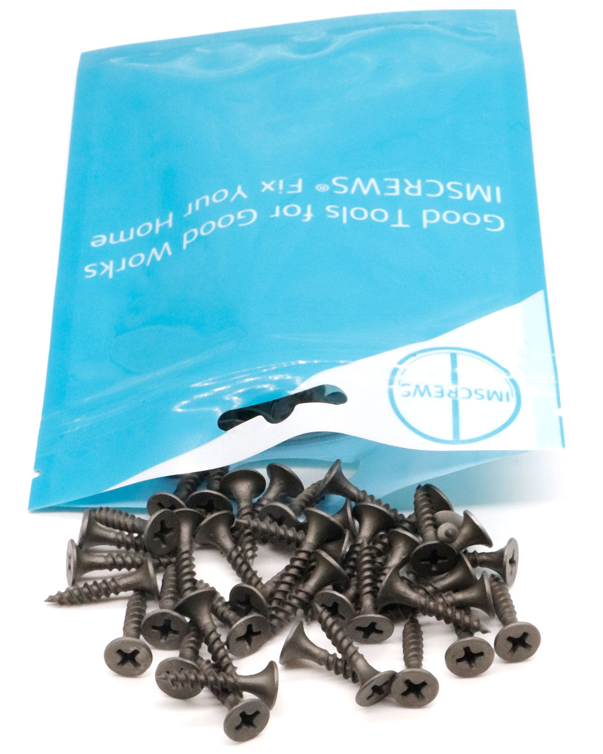 IMScrews 200pcs #6x3/4" Flat Head Phillips Drywall Screws Fine Thread Sharp Point Wood Screw, Carbon Steel 1022A, Gray Phosphate