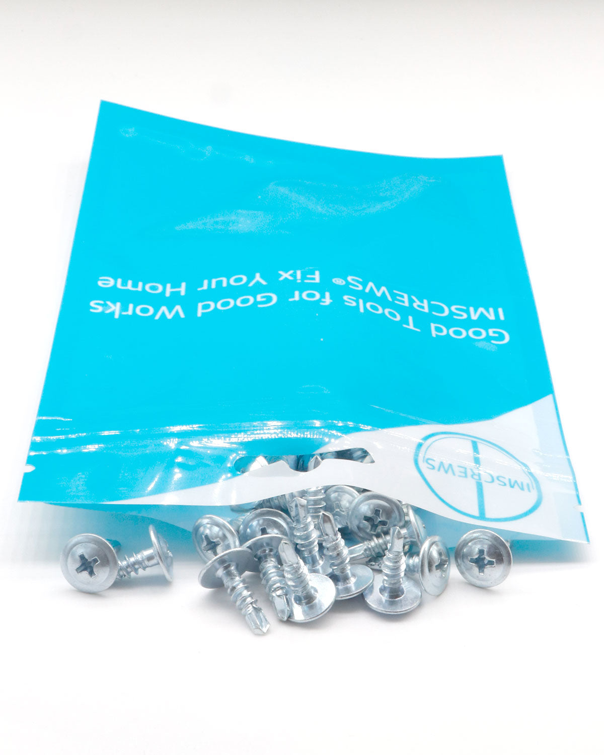 IMScrews 50 шт. #7 x 1/2 дюйма Самосверлящие винты с ферменной головкой Стандартная резьба Работа по дереву МДФ Цинк