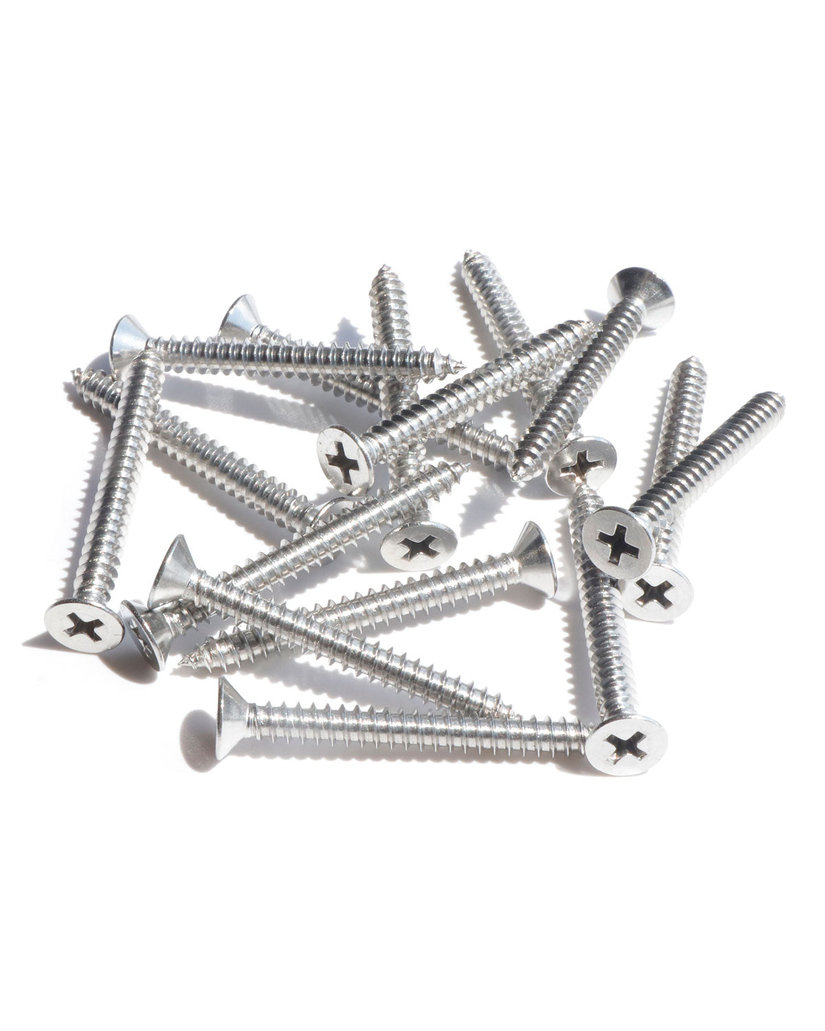 IMScrews 50pcs #10 x 2" (50mm) Stainless Flat Head Phillips Wood Screws 18-8 (304) Stainless Steel Countersunk Self Tapping Screws