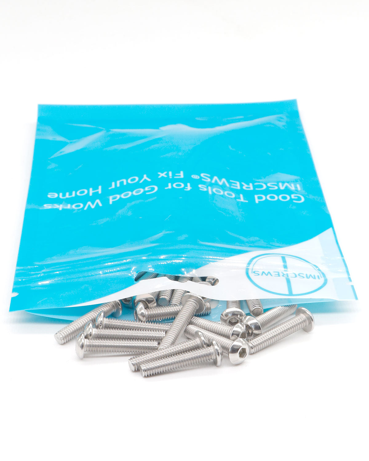 M4 x 3/4" Button Head Socket Cap Bolts Screws (100pcs) 18-8 Stainless Steel 304 Allen Hex Drive Fully Thread Machine Screw ISO7380 | by IMSCREWS