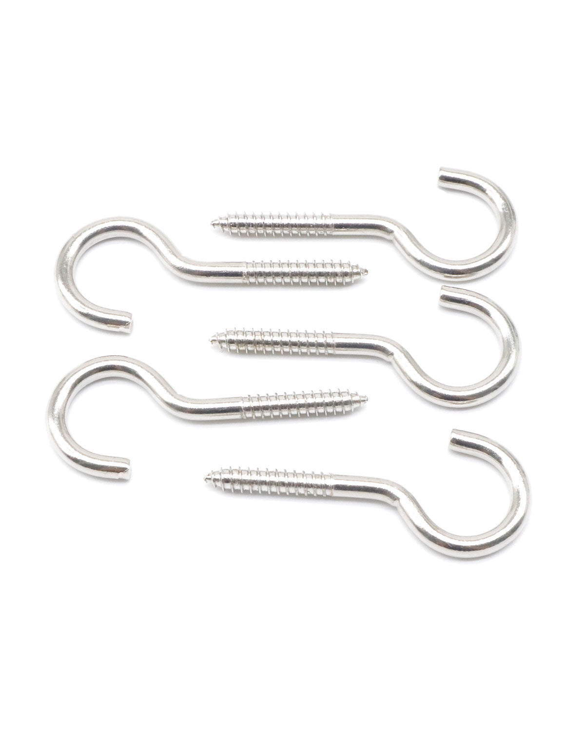 20 Pcs 2 Inch Eye Hooks Screw in Heavy Duty, Stainless Steel 304#8 Eye Bolts Screws, Anti-Rust Self Tapping Eye Lag Screws Eyelet Screw for Wood, Securing Cables Wires | by IMSCREWS