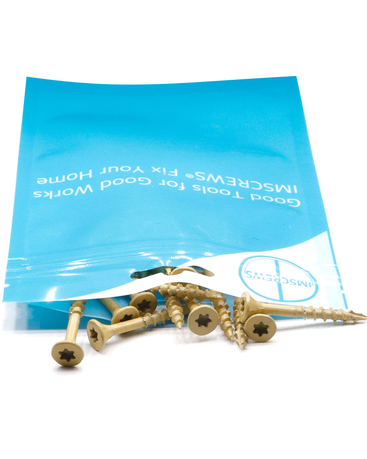 Deck Screws, Exterior Wood Screws #8 x 1-1/2 Inch 100 Pcs, Carbon Steel Star Drive and Coarse Threads, Anti-Corrosion, Tan Coated Screws for Decks, Fences and Other Outdoor Use | by IMSCREWS