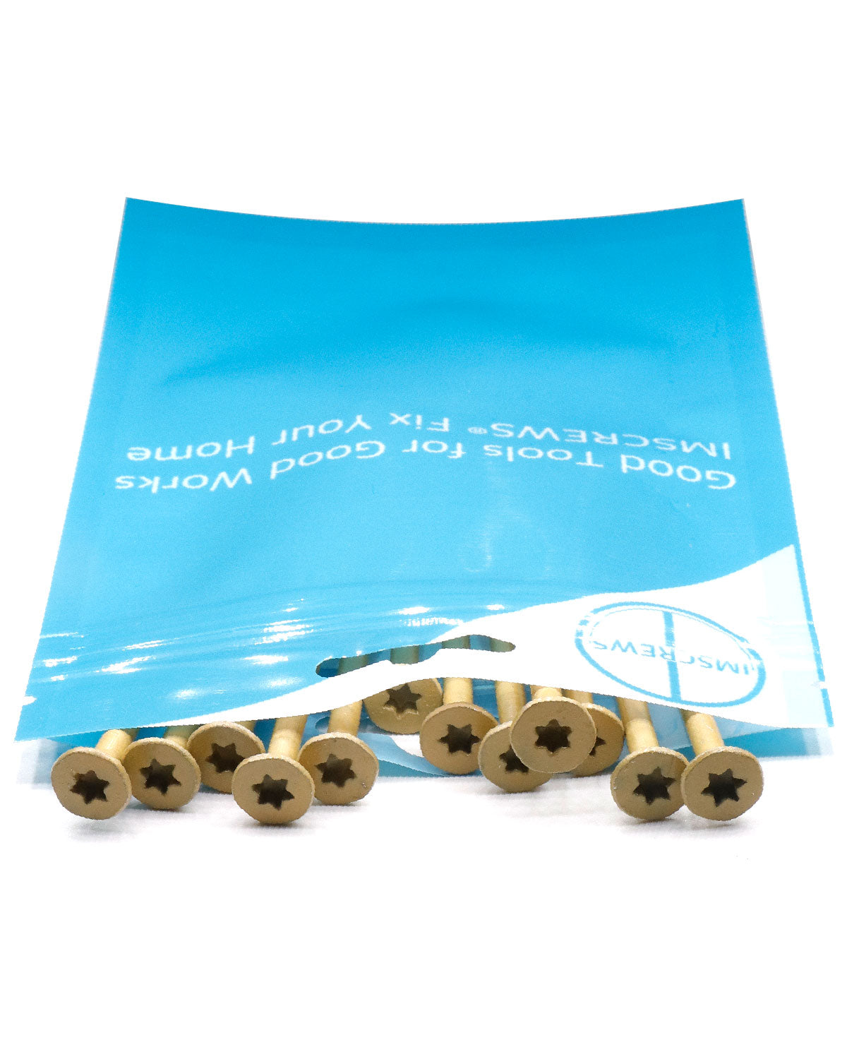 Deck Screws, Exterior Wood Screws #10 x 5 Inch 25 Pcs, Carbon Steel Star Drive and Coarse Threads, Anti-Corrosion, Tan Coated Screws for Decks, Fences and Other Outdoor Use | by IMSCREWS