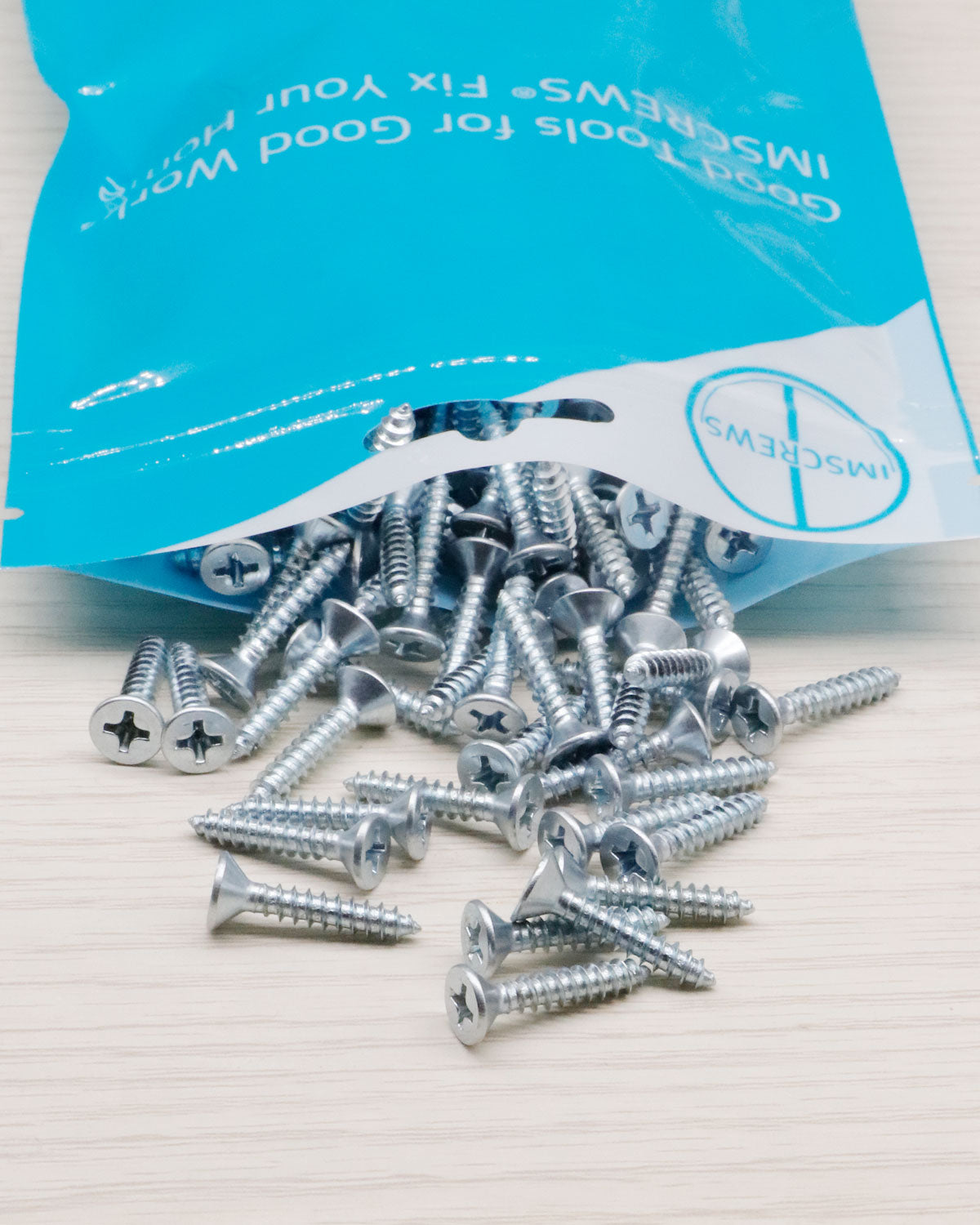 200pcs #6 x 3/4 inch Phillips Flat Head Wood Screws Assortment Kit, Carbon Steel 1022, Zinc