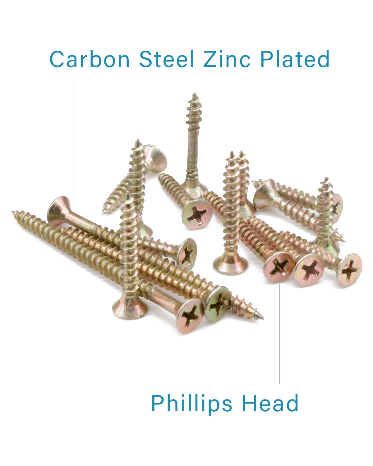 IMScrews 220 шт. M4 с крупной резьбой Phillips Bubble Head, шурупы для гипсокартона, ассортиментный набор для гипсокартона, гипсокартона, оцинкованный