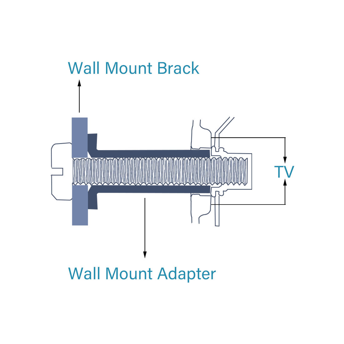 10 шт. M8x45 мм винты с крестообразным шлицем и крестообразным шлицем для настенного крепления для телевизора, винты для телевизоров серии Samsung, нержавеющая сталь 18/8