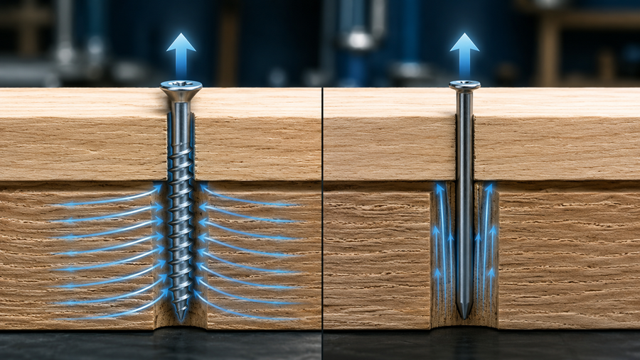 Wood Screws vs. Nails: Which Holds Better?