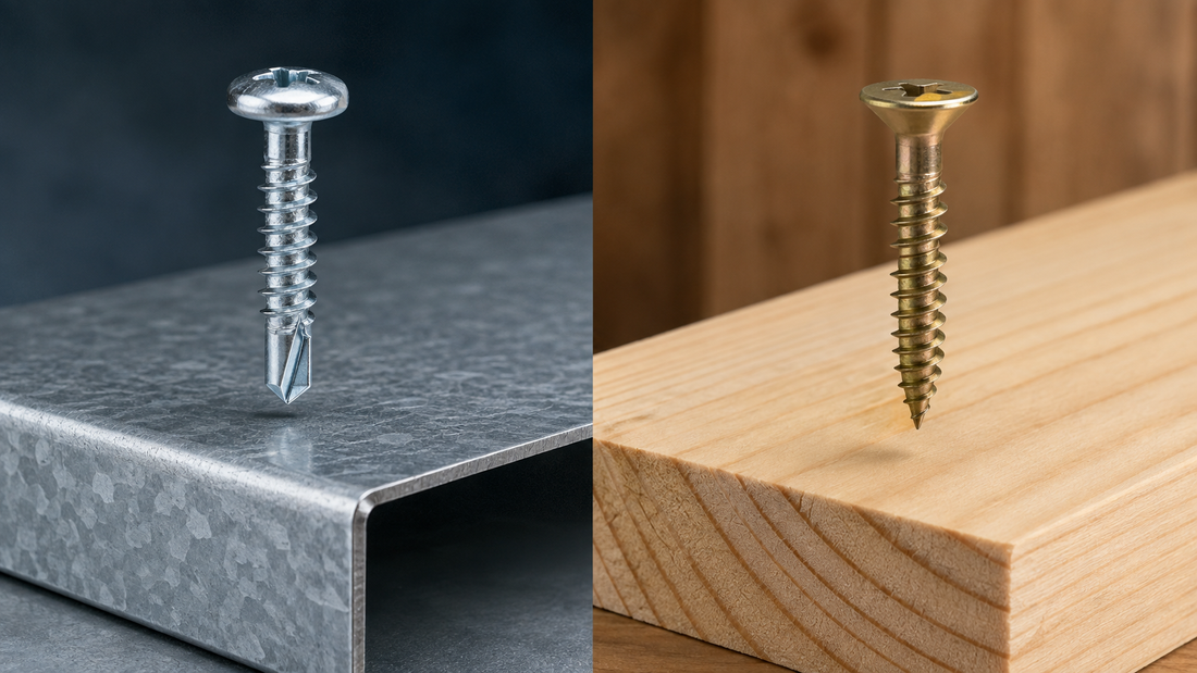Sheet-Metal Screws vs. Wood Screws