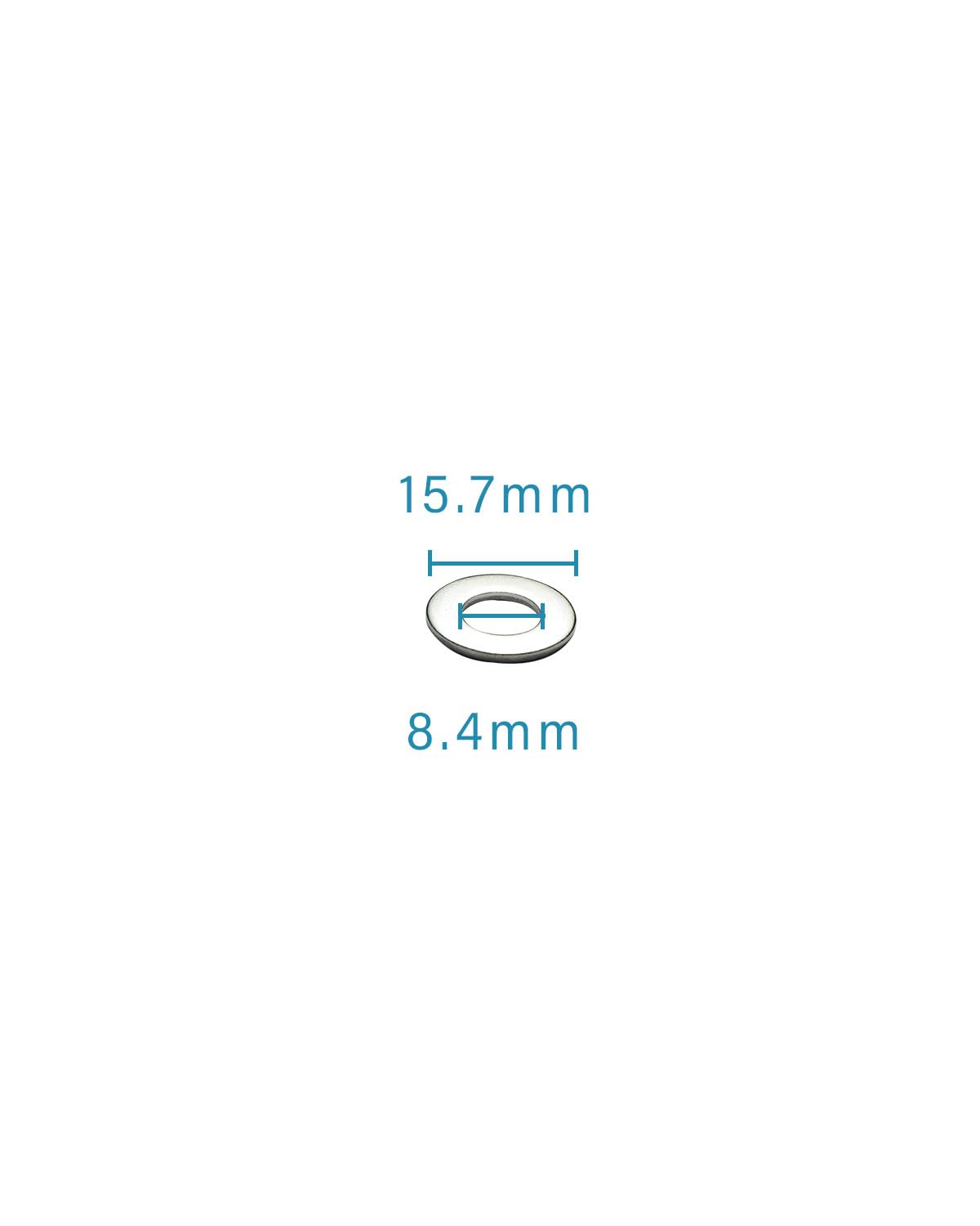 IMScrews M8 304 Stainless Steel Flat Washers for Bolts and Screws - Pack of 100 - Durable Hardware Essentials - image 3