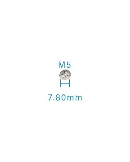 M5-0.8 Hex Nuts - IMScrews 304 Stainless Steel Hex Nuts - Durable, Rust-Resistant Fasteners for Home Repair and Professional Projects Pack of 50 - image 3
