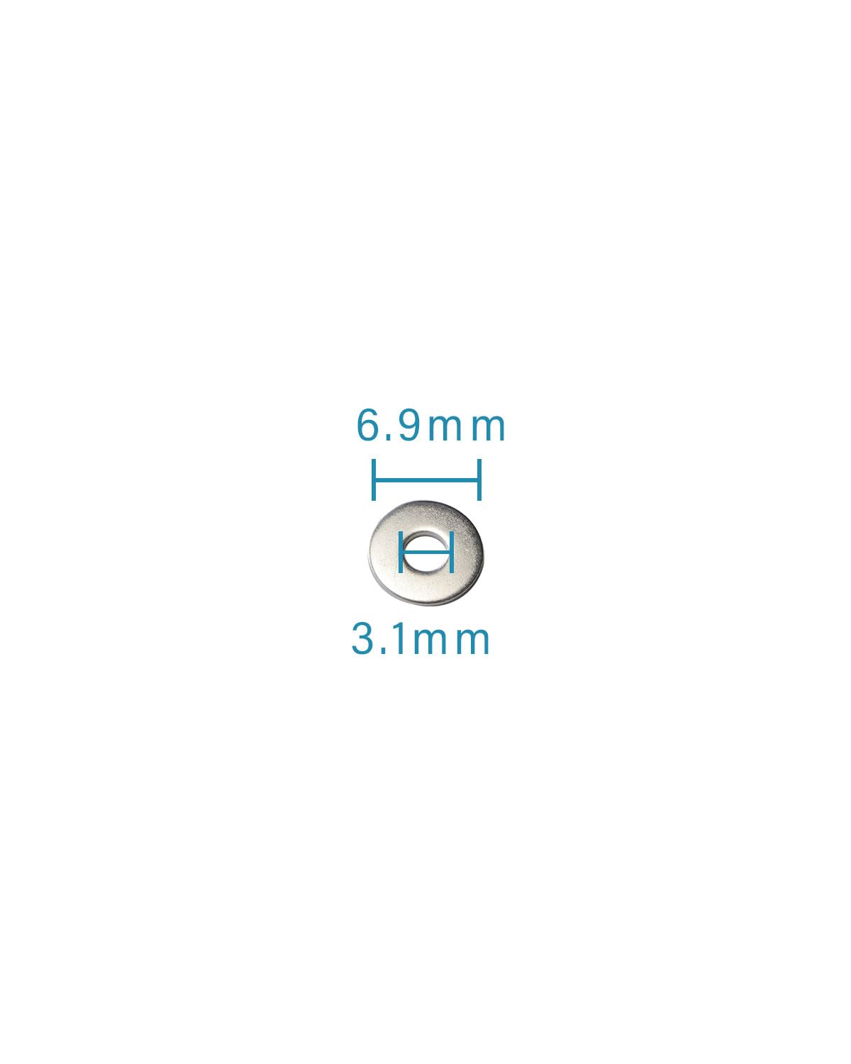 IMScrews M3 304 Stainless Steel Flat Washers for Bolts and Screws - Pack of 200 - Durable Hardware Essentials - image 3