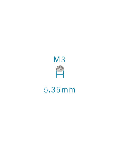 50-Pack Small 3mm M3-0.5 304 Stainless Steel Hex Nuts by IMScrews - Rust-Resistant Hardware for Home Repairs and Projects - image 3