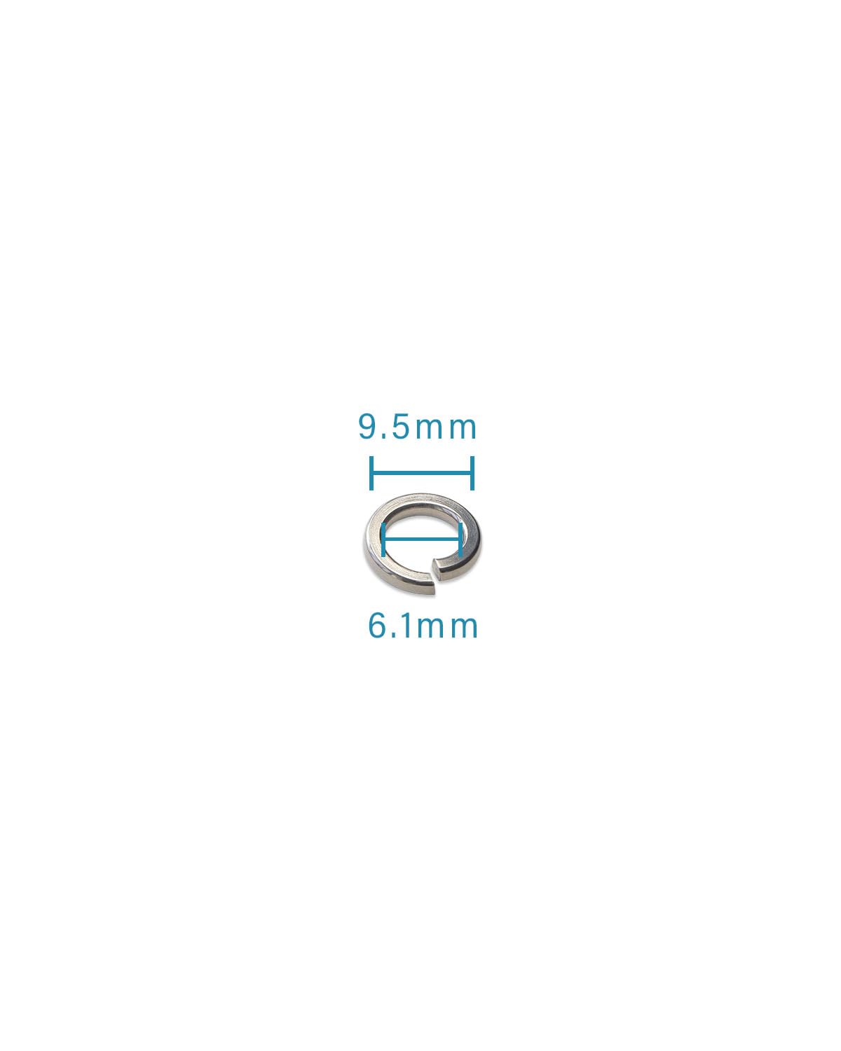 IMScrews M6 304 Stainless Steel Spring Lock Washers Pack of 100 - image 3