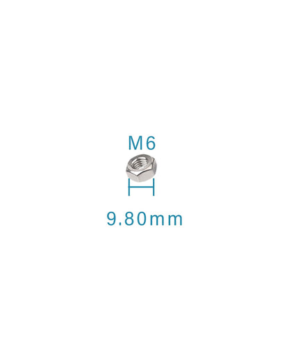 M6-1.0 Hex Nuts - IMScrews 304 Stainless Steel Hex Nuts - Durable, Rust-Resistant Fasteners for Home Repair and Professional Projects Pack of 100 - image 3