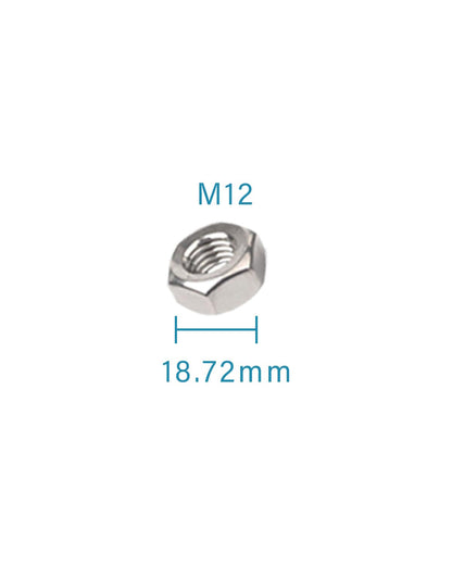 IMScrews M12-1.75 Hex Nuts (5 Pack) - DIN 934 304 Stainless Steel Metric Coarse Thread Fasteners - Durable Rust Resistant Hardware for Automotive, Industrial & Outdoor Home Repair - M12x1.75 - image 3