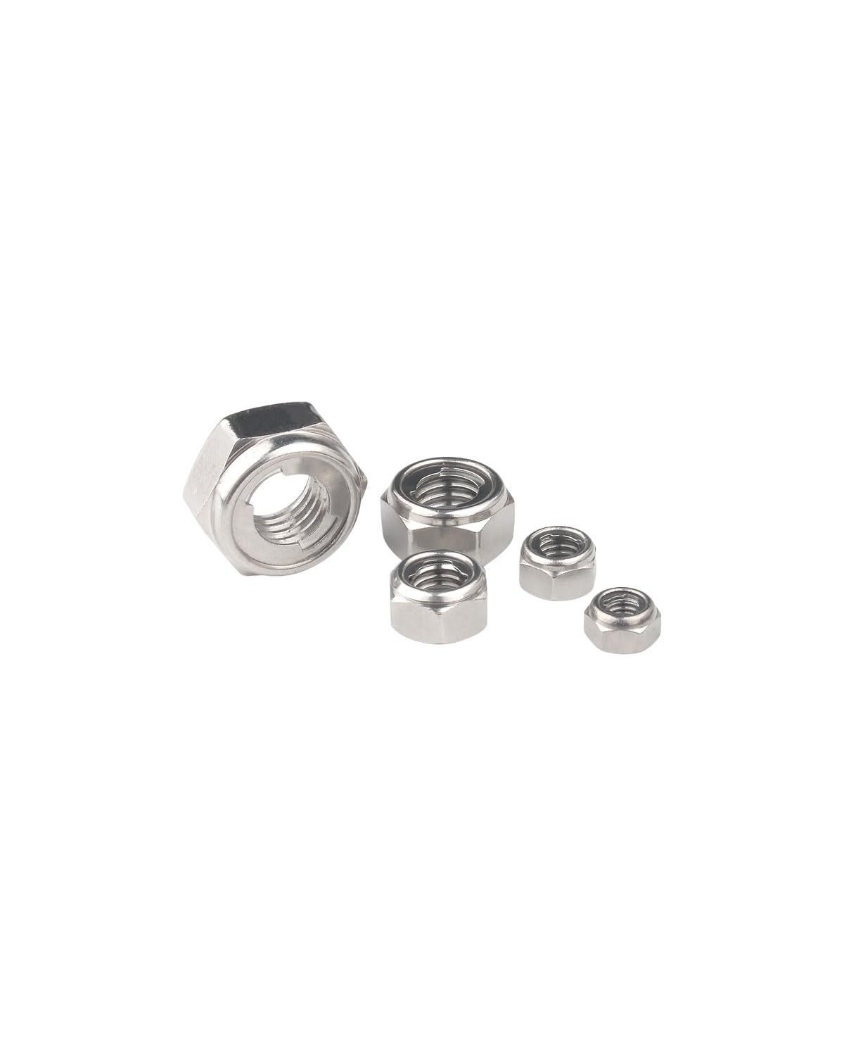 M10-1.5 Locknuts - IMScrews 304 Stainless Steel Locknuts - Durable Hardware for Home Repairs and Professional Projects Pack of 20 - image 6