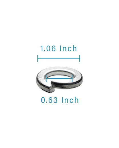 IMScrews 5/8" Spring Lock Washers - 304 Stainless Steel - Pack of 10 - Secure Fastening and Rust Resistance - image 3