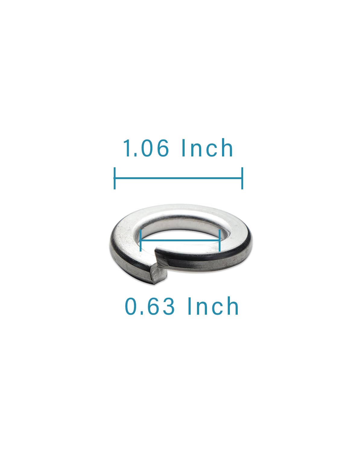 IMScrews 5/8" Spring Lock Washers - 304 Stainless Steel - Pack of 25 - Secure Fastening and Rust Resistance - image 3