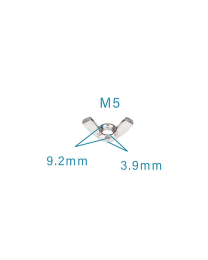 M5-0.8 Wing Nuts - IMScrews 304 Stainless Steel Wing Nuts - Durable Hardware for Home Maintenance and Professional Engineering Pack of 50 - image 3