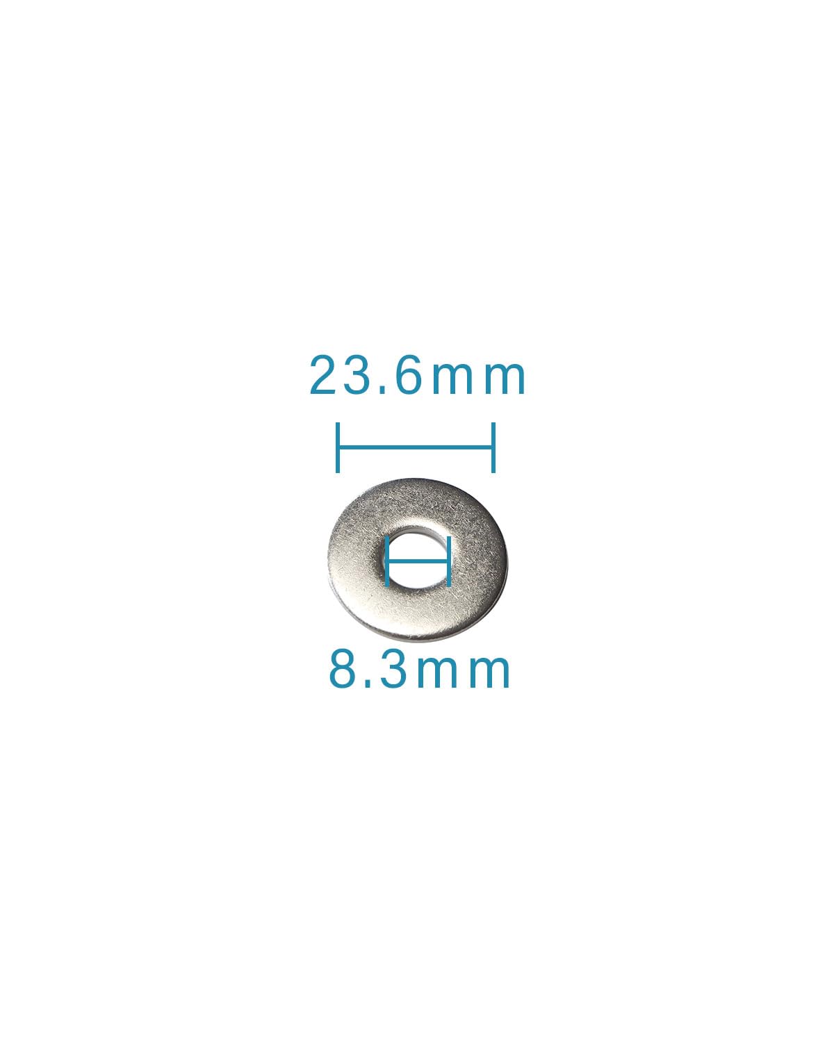 IMScrews M8 Large Flat Washers - 304 Stainless Steel Washers (Pack of 25) - Durable Hardware for Various Applications - image 3