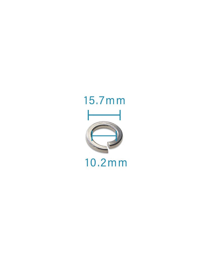 IMScrews M10 304 Stainless Steel Spring Lock Washers Pack of 50 - image 3