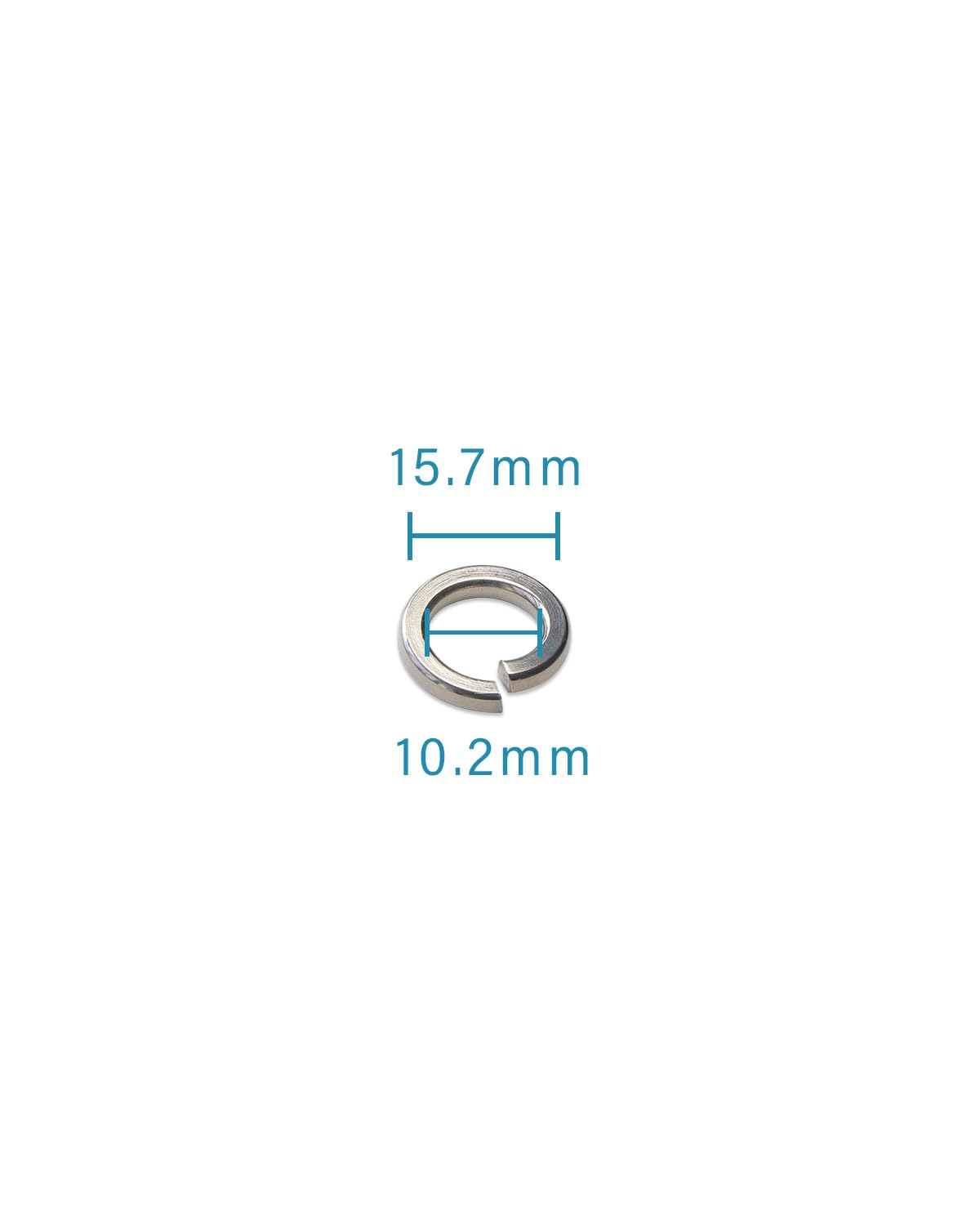 IMScrews M10 304 Stainless Steel Spring Lock Washers Pack of 100 - image 3