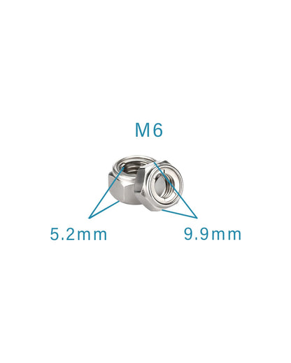 M6-1.0 Locknuts - IMScrews 304 Stainless Steel Locknuts - Durable Hardware for Home Repairs and Professional Projects Pack of 25 - image 3