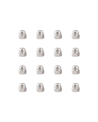 IMSCREWS #8-32 Acorn Nuts 304 Stainless Steel Polished Hex Cap Nut Rust Resistant Fastener for Home and Industrial Maintenance 100 Pack