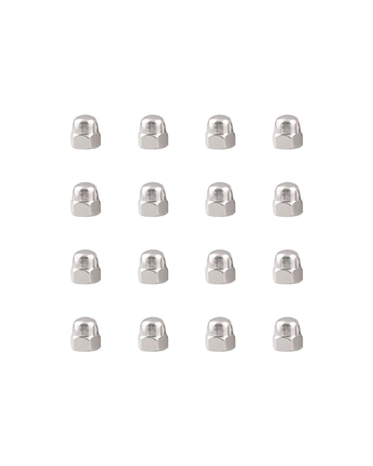 IMSCREWS #8-32 Acorn Nuts 304 Stainless Steel Polished Hex Cap Nut Rust Resistant Fastener for Home and Industrial Maintenance 100 Pack
