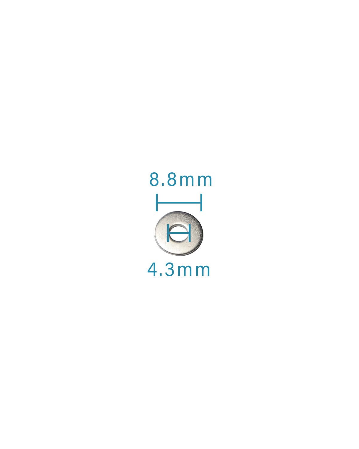 IMScrews M4 304 Stainless Steel Flat Washers for Bolts and Screws - Pack of 200 - Durable Hardware Essentials - image 3