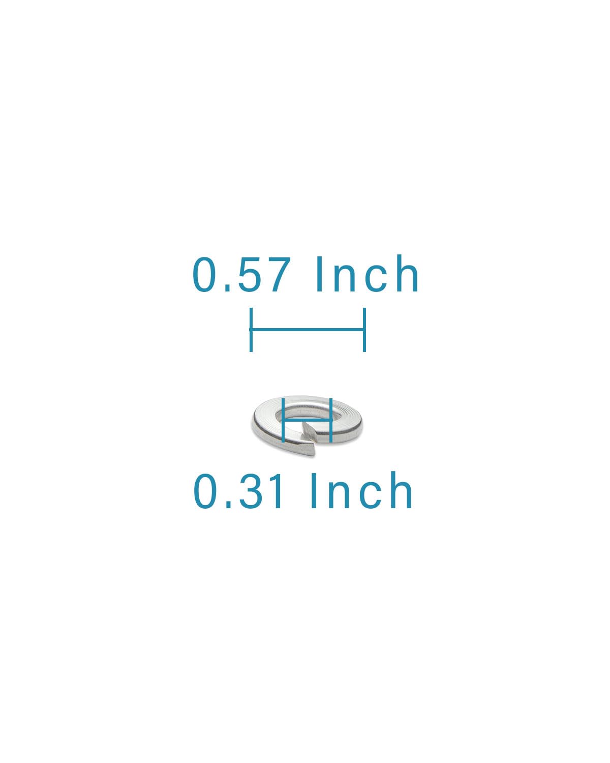 IMScrews 5/16" Spring Lock Washers - 304 Stainless Steel - Pack of 100 - Secure Fastening and Rust Resistance - image 3
