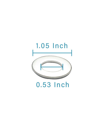 IMScrews 1/2 Inch SAE Flat Washers - 304 Stainless Steel, Pack of 25 - image 3
