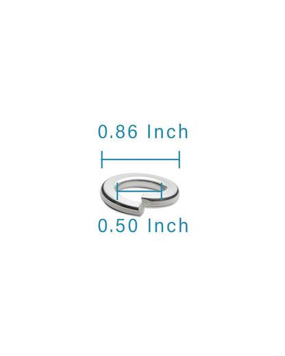 IMScrews 1/2" Spring Lock Washers - 304 Stainless Steel - Pack of 25 - Secure Fastening and Rust Resistance - image 3