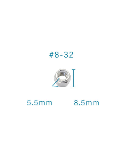 #8-32 Locknuts - IMScrews 304 Stainless Steel Hardware Locknuts - Durable and Rust-Resistant Fasteners for Home Repairs and Professional Projects Pack of 25 - image 3