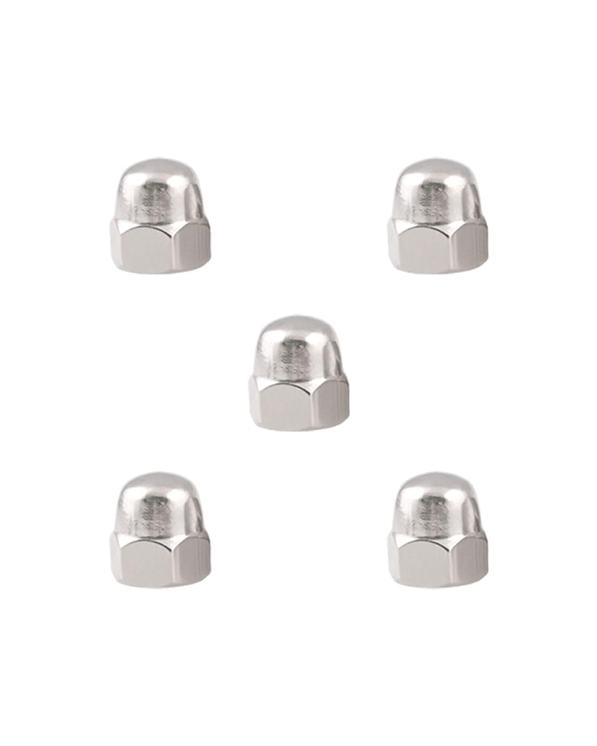 3/8-16 Acorn Nuts - IMScrews 304 Stainless Steel Acorn Nuts - Durable, Rust-Resistant Fasteners for Various Applications Pack of 5