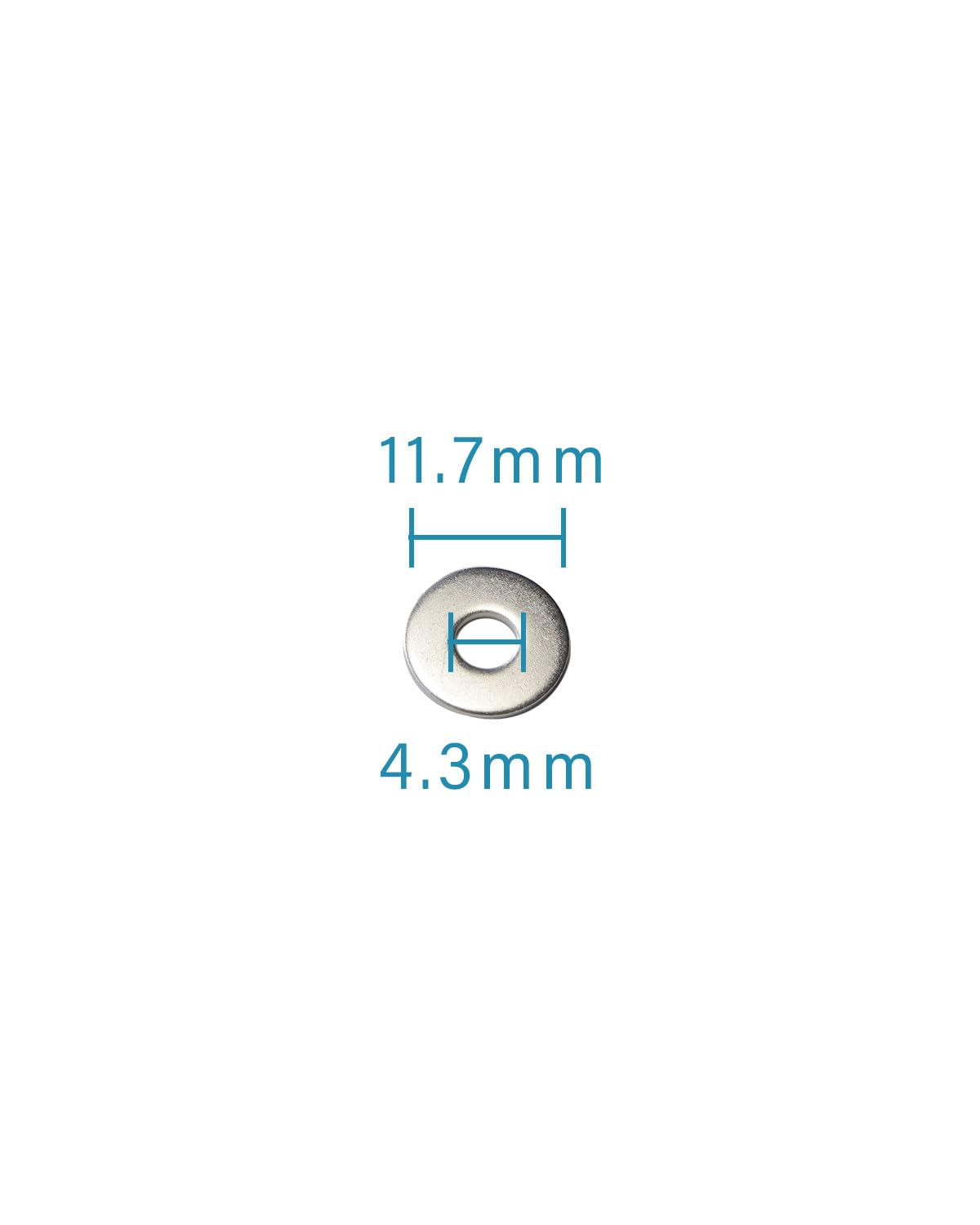 IMScrews M4 Large Flat Washers - 304 Stainless Steel Washers (Pack of 100) - Durable Hardware for Various Applications - image 3