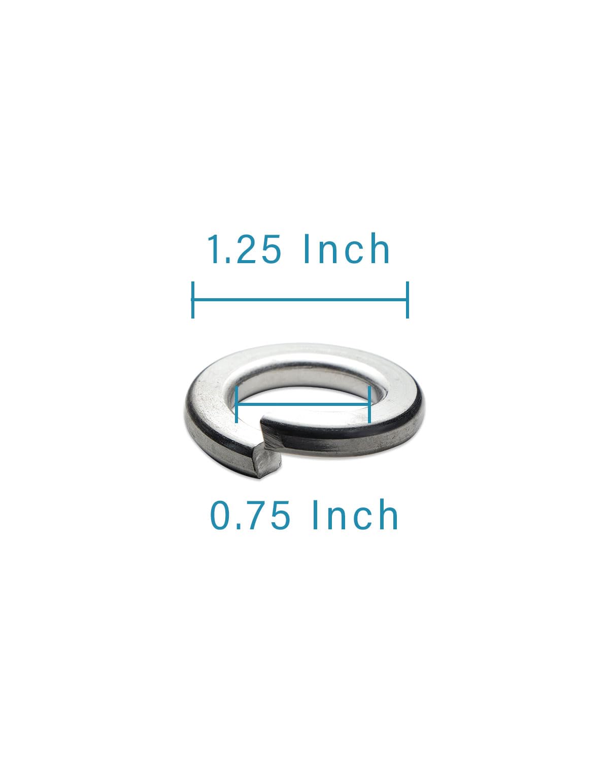 IMScrews 3/4" Spring Lock Washers - 304 Stainless Steel - Pack of 25 - Secure Fastening and Rust Resistance - image 3