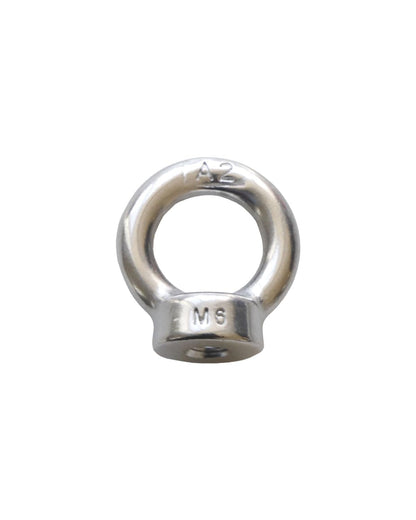 IMSCREWS M6-1.0 Eye Nuts 304 Stainless Steel Polished Female Threaded Ring Shape Nut for Home Repairs and Hanging Projects 4 Pack