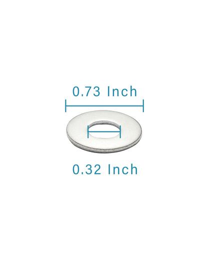 IMScrews 1/4" USS Large Flat Washers 304 Stainless Steel Washers (Pack of 50) - Durable, Rust-Resistant, Heavy Duty, Essential Hardware for Construction and DIY Projects - image 3