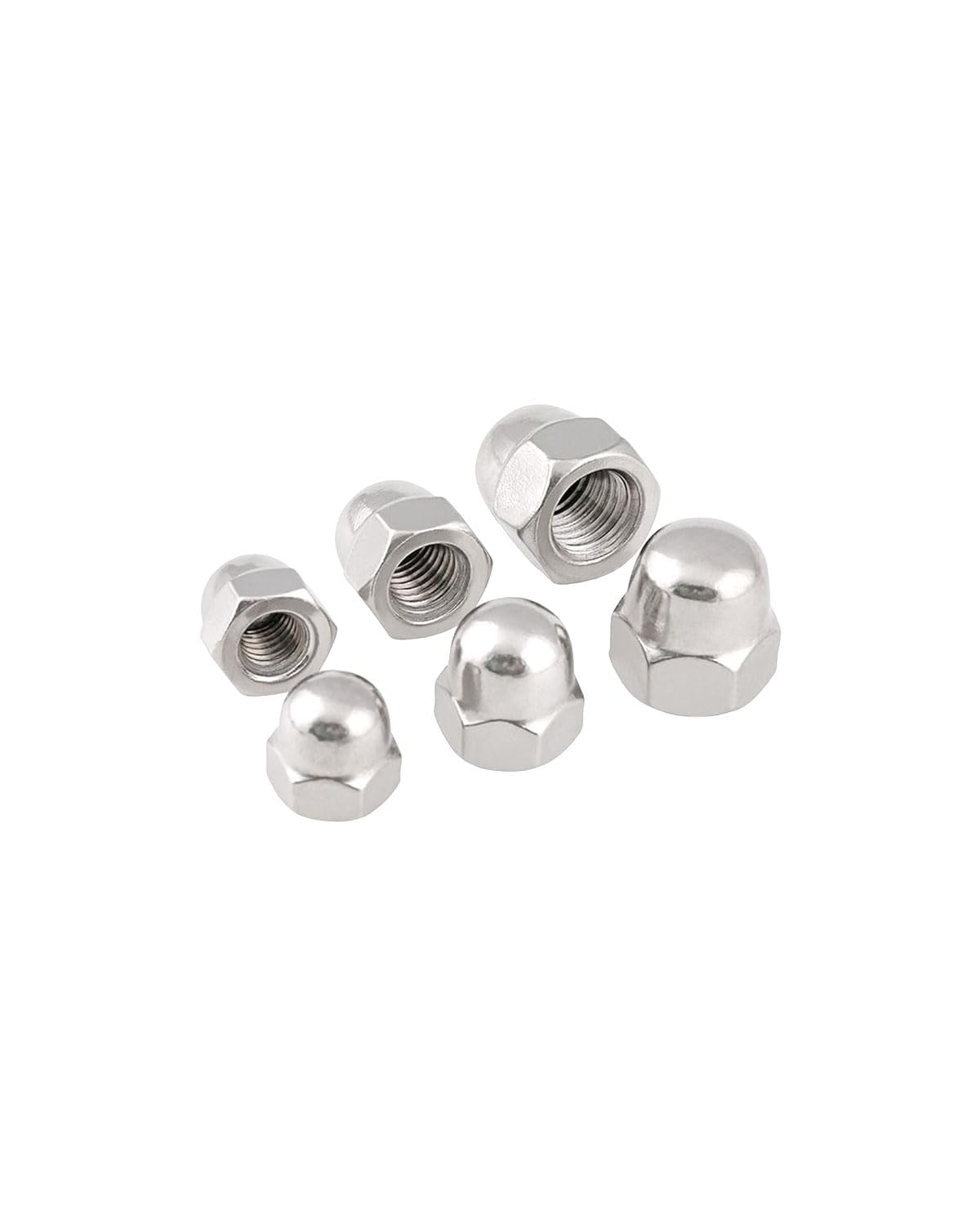 IMSCREWS #8-32 Acorn Nuts 304 Stainless Steel Polished Hex Cap Nut Rust Resistant Fastener for Home and Industrial Maintenance 100 Pack - image 6