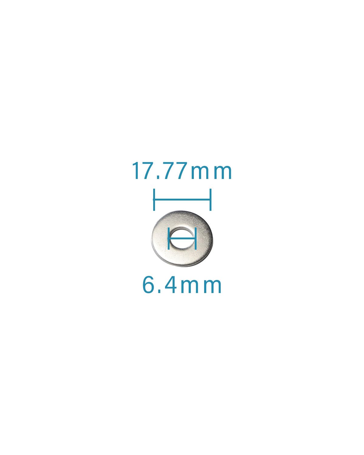IMScrews M6 Large Flat Washers - 304 Stainless Steel Washers (Pack of 50) - Durable Hardware for Various Applications - image 3