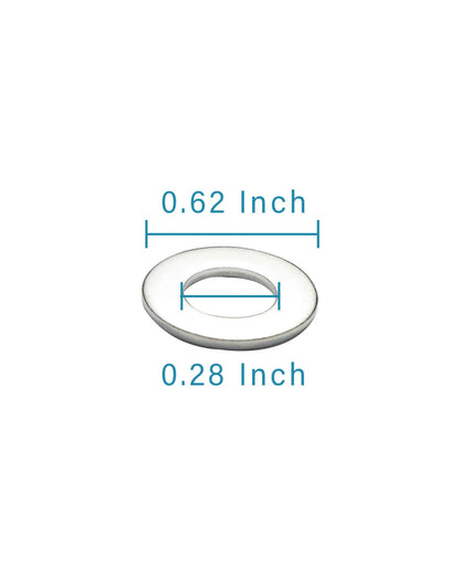 IMScrews 1/4 Inch SAE Flat Washers - Pack of 25 - Premium 304 Stainless Steel Washers for Reliable Fastening - image 3