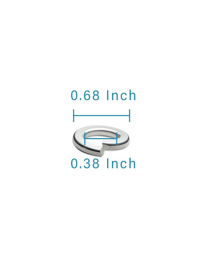 IMScrews 3/8" Spring Lock Washers - 304 Stainless Steel - Pack of 100 - Secure Fastening and Rust Resistance - image 3