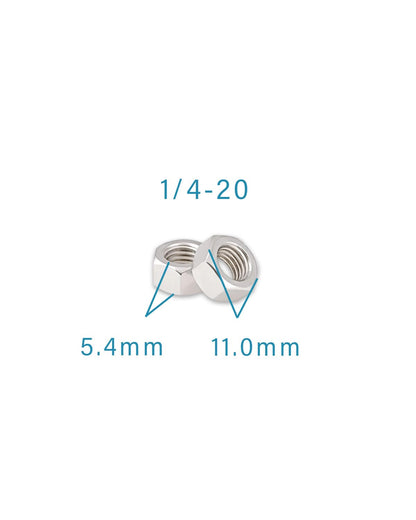 1/4-20 Hex Nuts - IMScrews 304 Stainless Steel Hardware Hex Nuts - Durable and Rust-Resistant Fasteners for Home Repairs and Professional Projects Pack of 100 - image 3