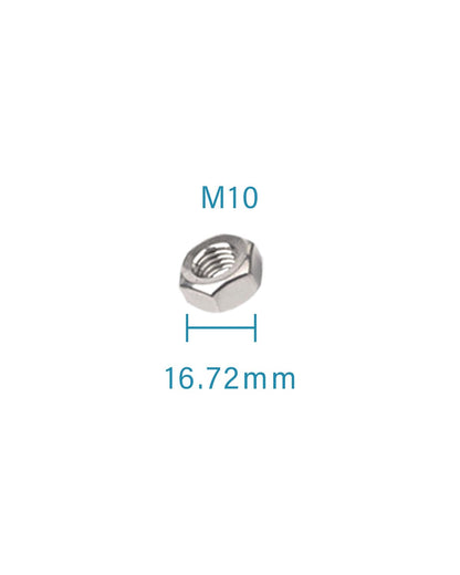 M10-1.5 Hex Nuts - IMScrews 304 Stainless Steel Hex Nuts - Durable, Rust-Resistant Fasteners for Home Repair and Professional Projects Pack of 20 - image 3
