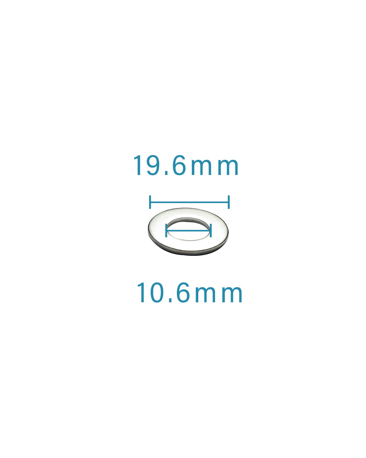 IMScrews M10 304 Stainless Steel Flat Washers for Bolts and Screws - Pack of 100 - Durable Hardware Essentials - image 3