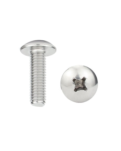 IMScrews M4-0.7 x 18mm Phillips Truss Head Bolts Screws, 304 Stainless Steel Machine Screws Pack of 50