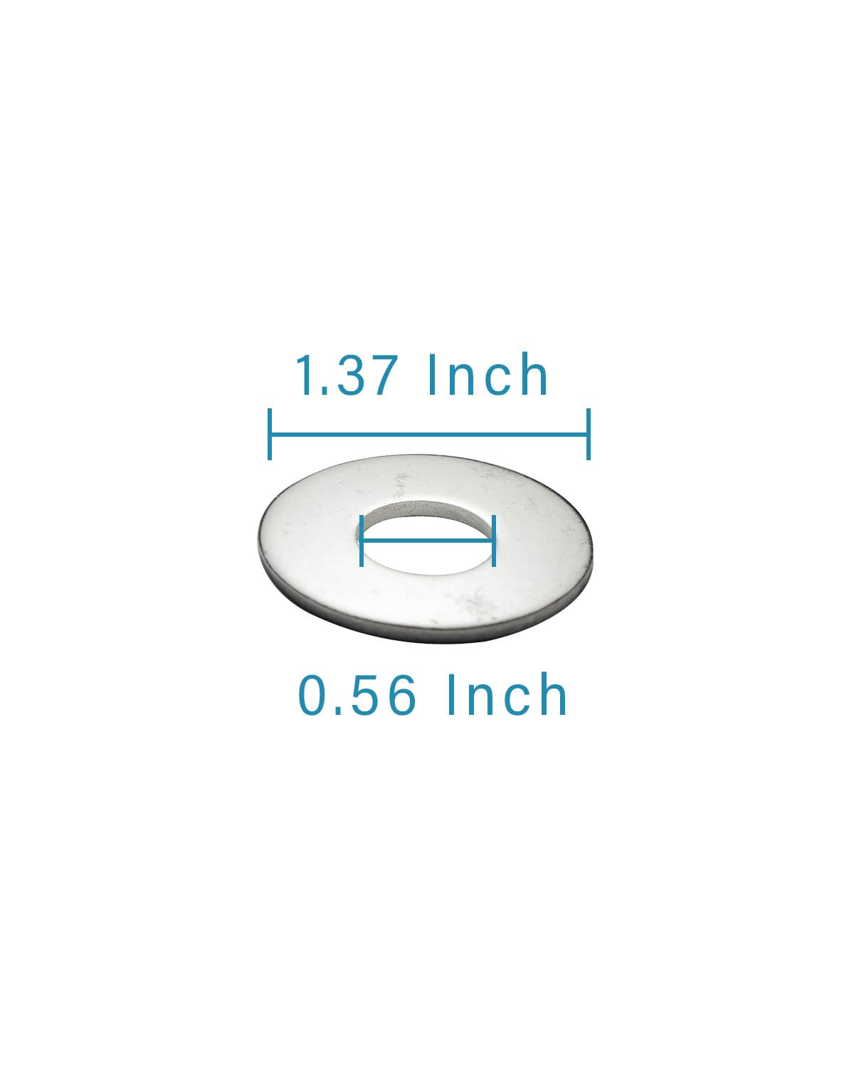 IMScrews 1/2" USS Large Flat Washers 304 Stainless Steel Washers (Pack of 25) - Durable, Rust-Resistant, Heavy Duty, Essential Hardware for Construction and DIY Projects - image 3